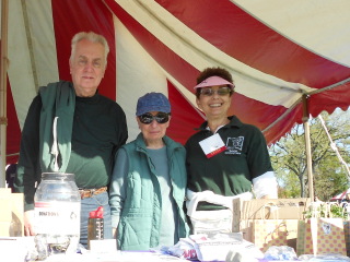 (Left to right) John Grant, Bonita Craft Grant, Helene Grynberg